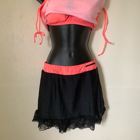 Medium Gerry 2 Piece Tankini Top & Swim Skirt Short V-Neck Swimsuit Coral NEW - Picture 4 of 15